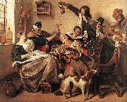 Jan Steen The way you hear it is the way you sing it china oil painting artist